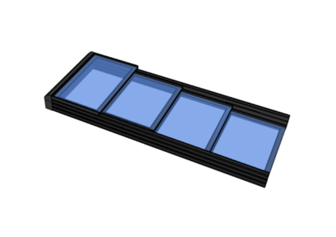 Telescopic sliding skylight